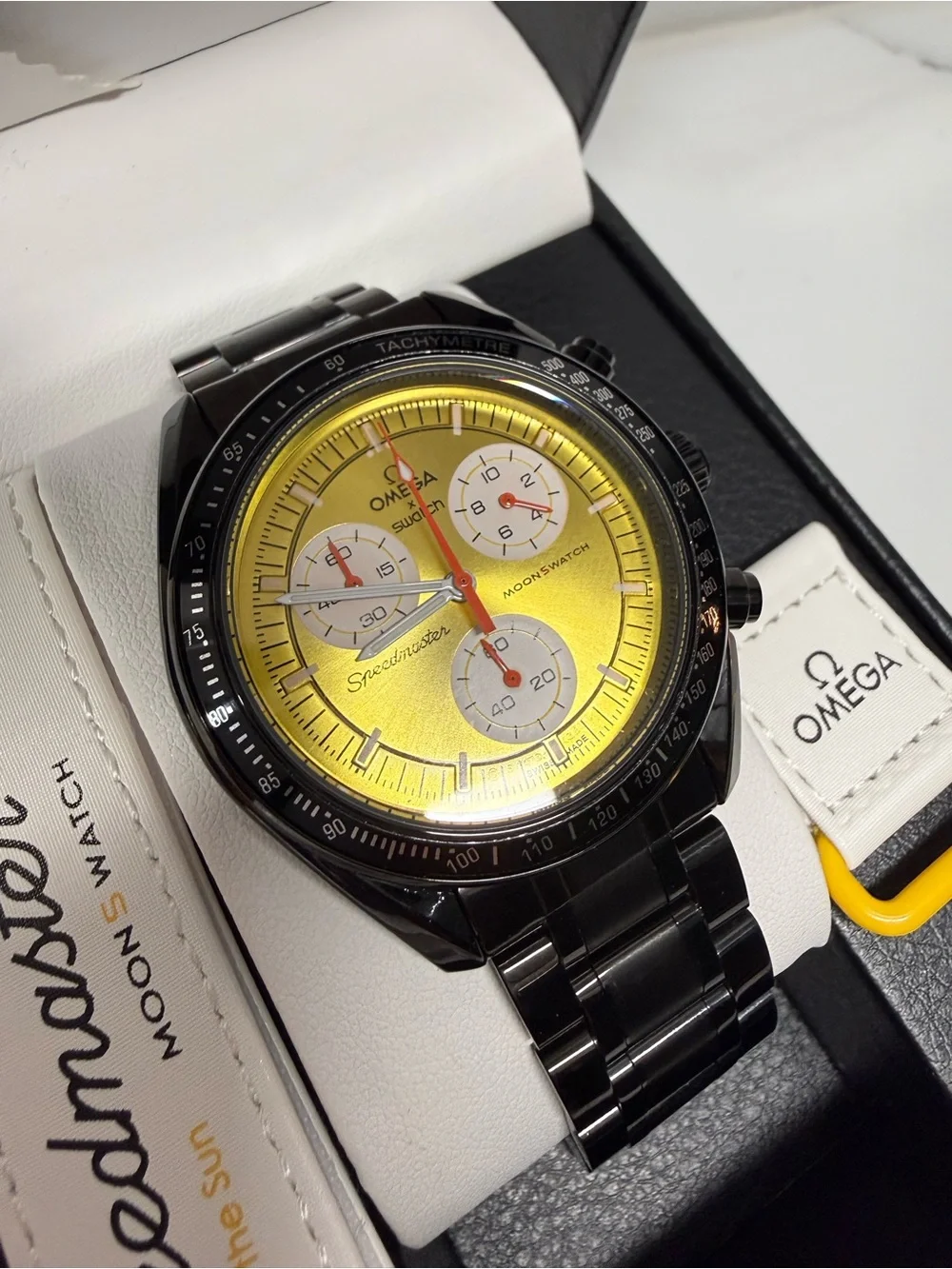 MoonSwatch MOD Mission to the Sun on Stainless Steel Watch
